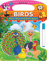 Dreamland Write and Wipe Book - Birds - An Early Learning Book For Kids (English)
